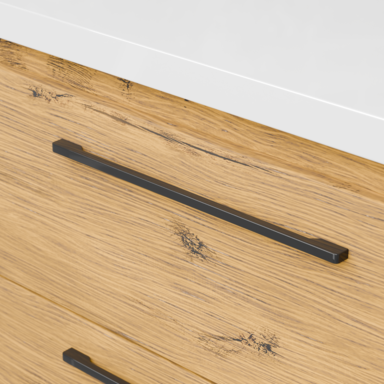 Szafka łazienkowa Girona 60 dąb lancelot, blat biały