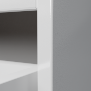 Szafka łazienkowa Girona 80 biały lakier z umywalką ceramiczną