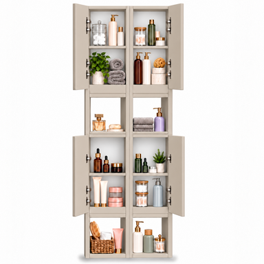 Szafka łazienkowa nad pralkę 150x56x25 Wisząca do łazienki Kaszmir mat
