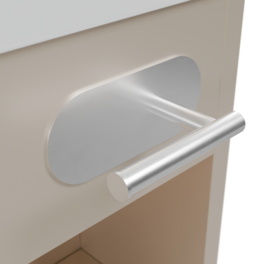 Szafka łazienkowa SEVA 46 kaszmir mat z umywalką | stojąca lub wisząca