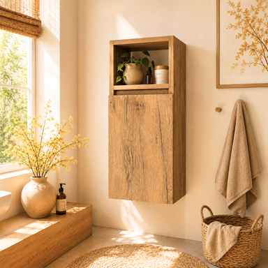 Szafka łazienkowa Wisząca 78x28 cm Górna Dąb lancelot