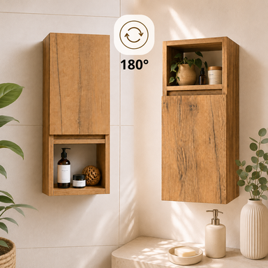 Szafka łazienkowa Wisząca 78x28 cm Górna Dąb lancelot