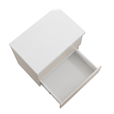 Szafka łazienkowa z Blatem Zestaw Kaszmir 60 Wisząca Wąska Szuflady Nablatowa