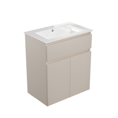 Szafka łazienkowa z umywalką ARIZA 60 Kaszmir Mat Szuflada Półka