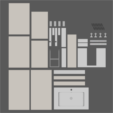 Szafka łazienkowa z umywalką ARIZA 60 Kaszmir Mat Szuflada Półka