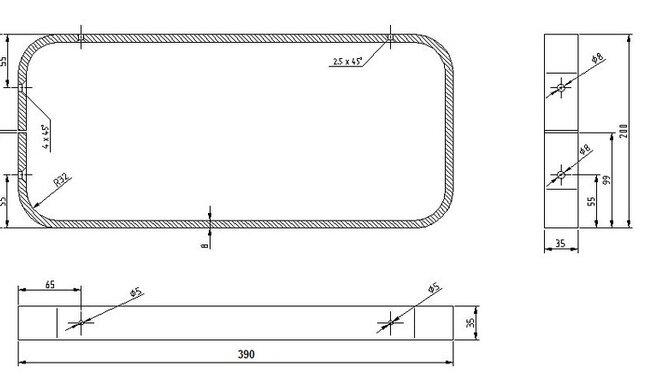 Wspornik WA 390 do półek blatów regałów – wytrzymały