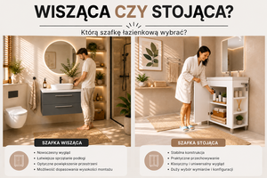 Szafka łazienkowa wisząca czy stojąca – którą wybrać?