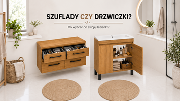 Szafka łazienkowa z szufladami czy z drzwiczkami – co wybrać?