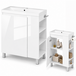 Szafka łazienkowa SEVA 57 biała z umywalką | stojąca lub wisząca
