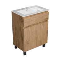 Szafka łazienkowa z umywalką ARIZA 60 Dąb lancelot styl loft w naturalnym wydaniu